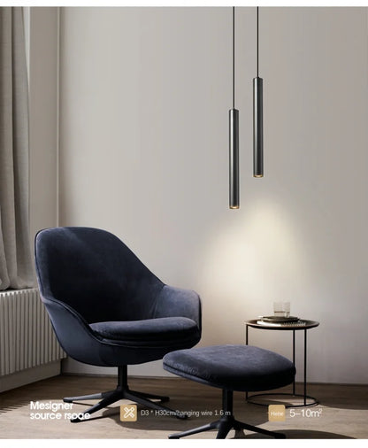 Minimalist Bedside Pendant Lamp Bedroom Spotlight Restaurant Bar Kitchen Dining Hall Island Platform Lights Hanging Lighting Led