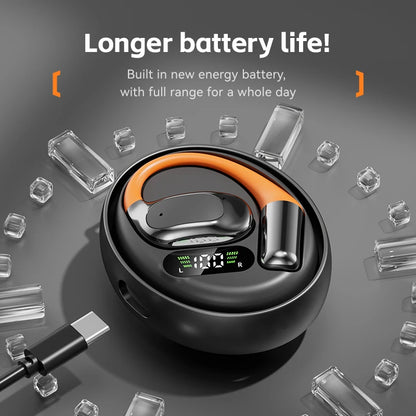 Tecsire OWS Bluetooth Earphones Earhook Wireless Earbuds Hifi Stereo Headset ENC Mic for Sports Audio Book