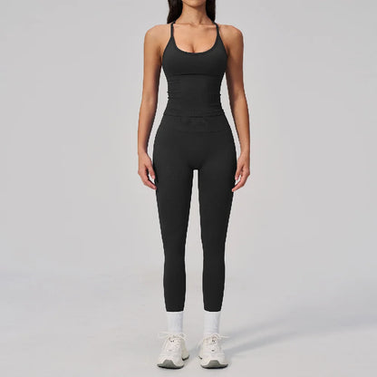 Fitness Suit 2PCS Women's Tracksuit Yoga Set Sports Outfits Gym Clothes Running Push Up Sportswear Female Workout Yoga Clothes