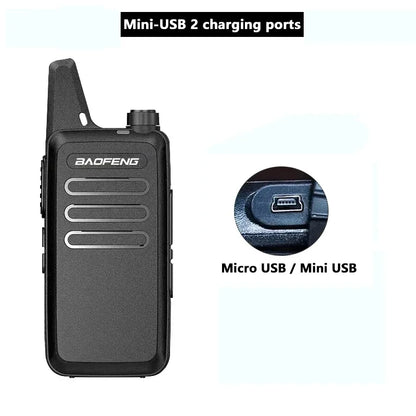 1/2PCS Baofeng BF-T20 Walkie Talkie Mini Micro USB Charging Portable Two Way Radios Upgrade Of BF-C9 KD-C1 For Hunting Kid’s Toy
