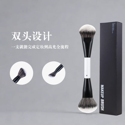 Dual-Ended Foundation Face Brush F4 Powder F1 Blush Contour F2 Makeup Brushes with Box Packaging