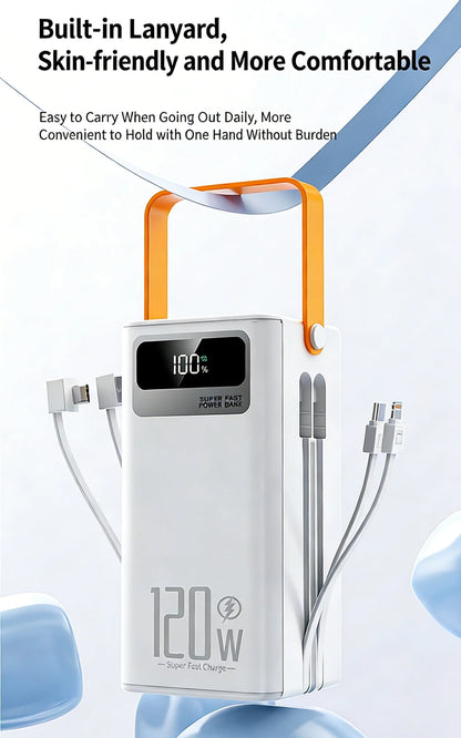 Gaiaray 80000mAh 50000mAh Portable Power Bank Fast Charging Power Station Emergency Power Bank Solar Generator For Camping Phone