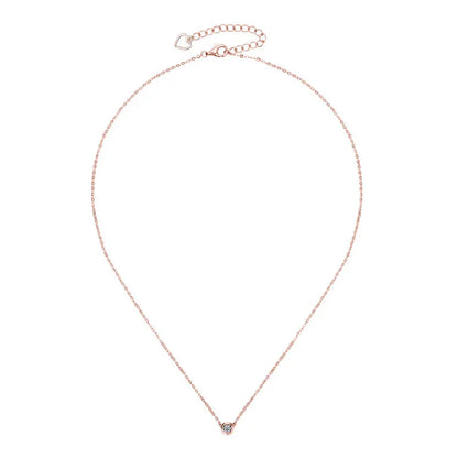 Lnngy 3MM 0.1CT Moissanite Necklace Original 925 Sterling Silver Pendant Necklaces  For Women Delicate Neck Jewellry Gift