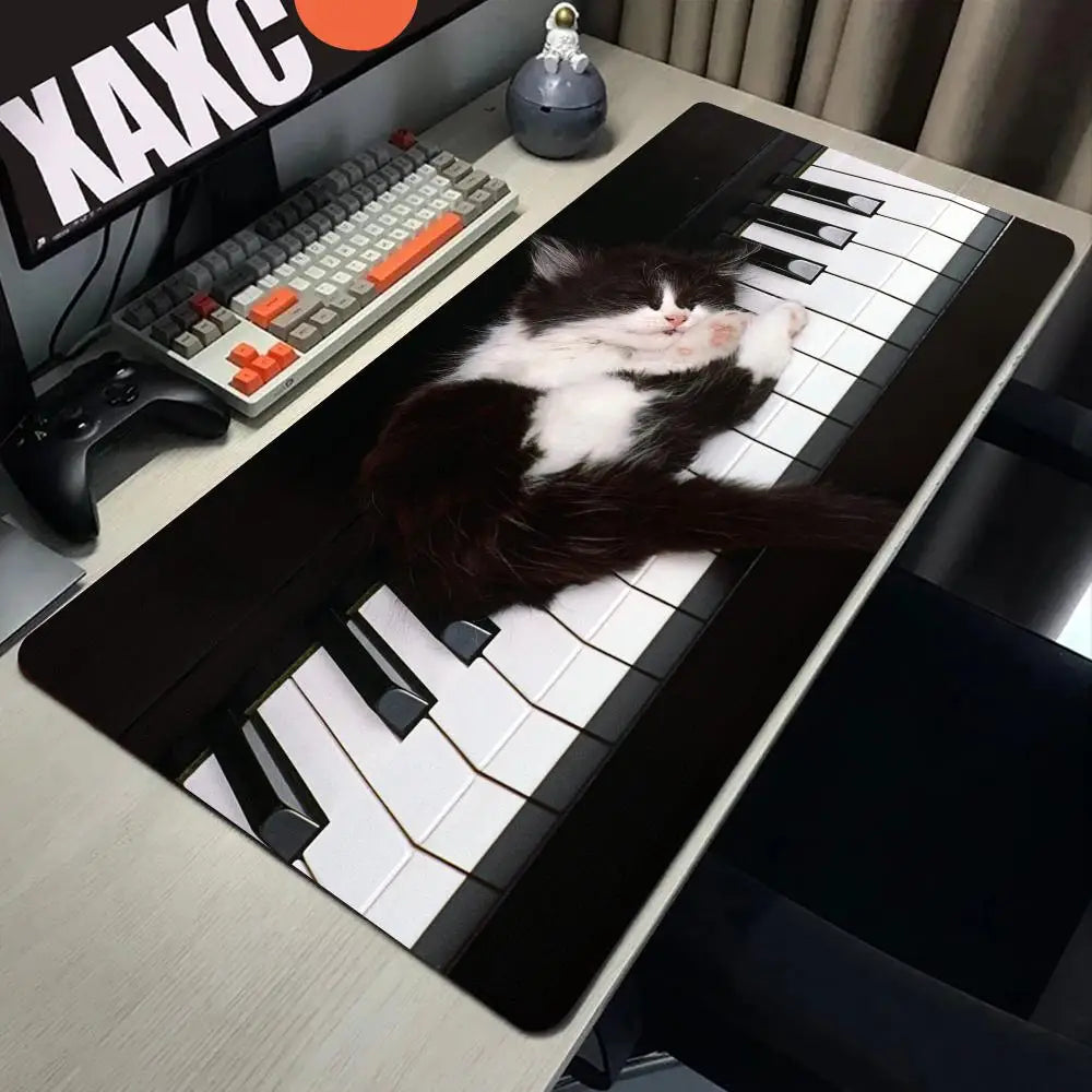 Trend Vintage Music Notes Piano Gaming Mouse Pad PC Laptop Gamer Mousepad Anime Antislip Mat Keyboard Desk Mat For Overwatch