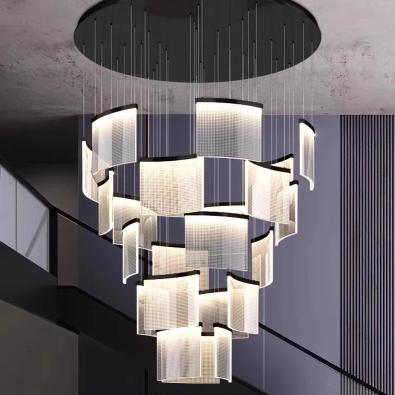 Modern home decor led lights pendant light lamps forstaircase Chandeliers for living room hanging light indoor lighting