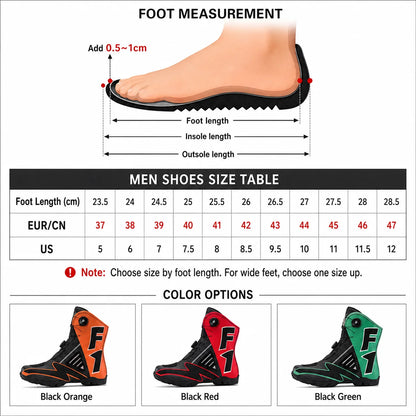 Motorcycle Riding Shoes Moto Boots Men Women High Top Dual Dial Buckle TPU Side Panel Anti Slip Rubber Sole Racing Touring 37-47