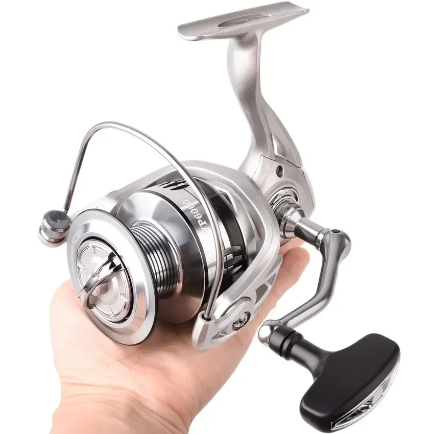 Spinning Fishing Reel Max Drag 15Kg Gear Ratio 5.2:1 Carp VP1000-6000 Aluminium Spool Spinning Saltwater Wheel Pesca Reels