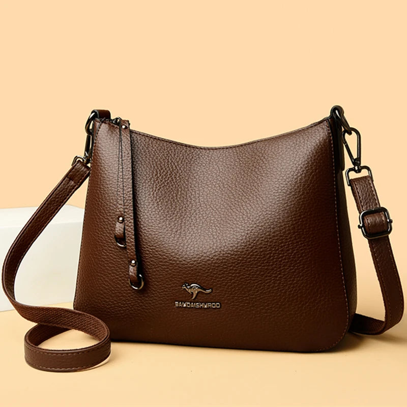 Luxury Leather Large Capacity Handbags Women Bags Designer Tote Bag Shoulder Crossbody Sac Ladies Shopping Messenger Bags