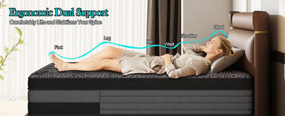 12/14inch Memory Foam Mattress Twin Full Queen King Pocket Spring Mattress Medium Firmness Suitable for Home Bedrooms and Hotels