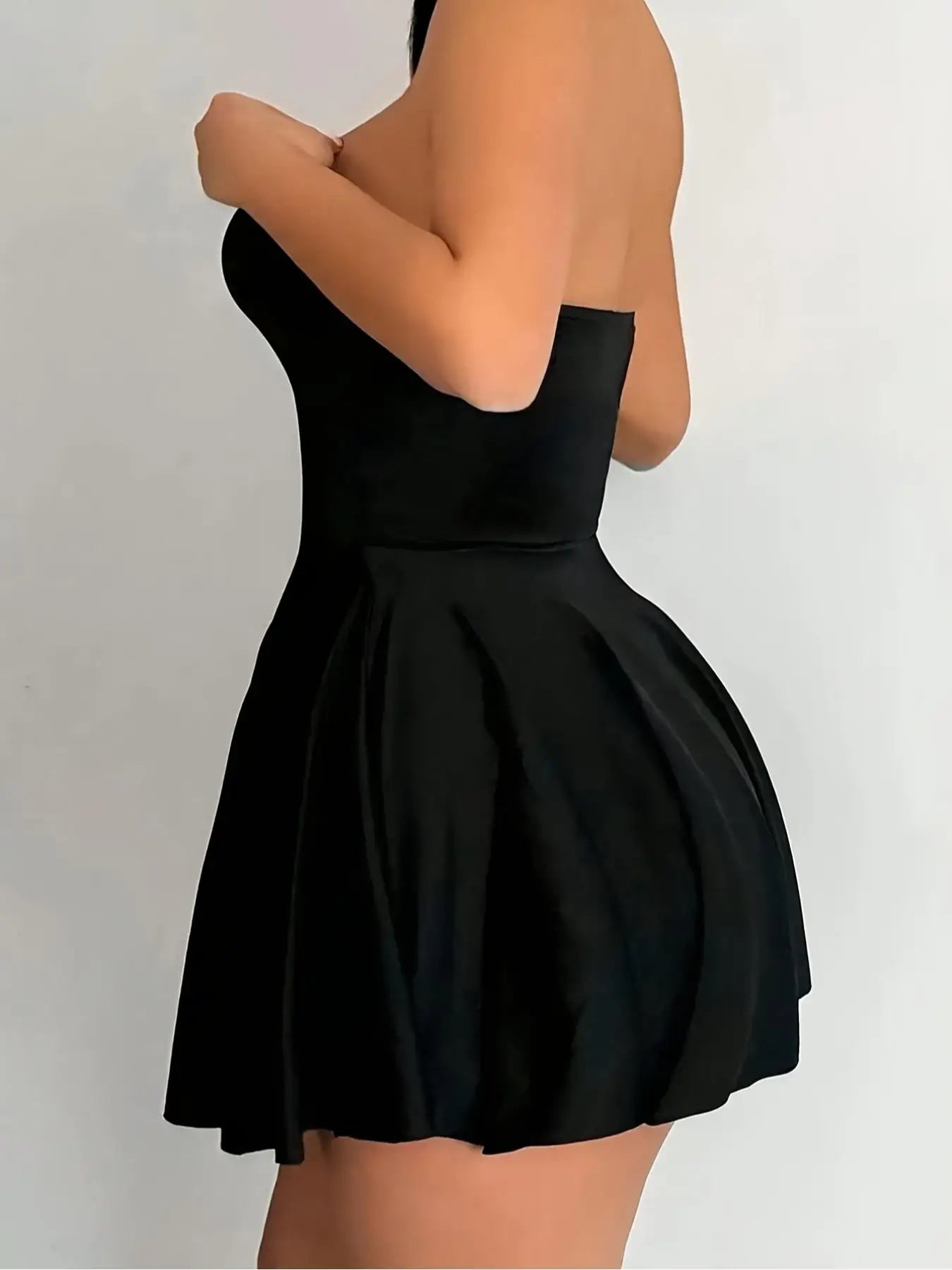 Strapless Bell Mini Skirt, High Waist Fitted Design, Perfect for Daily Wear, Night Out, Special Occasions, All Seasons