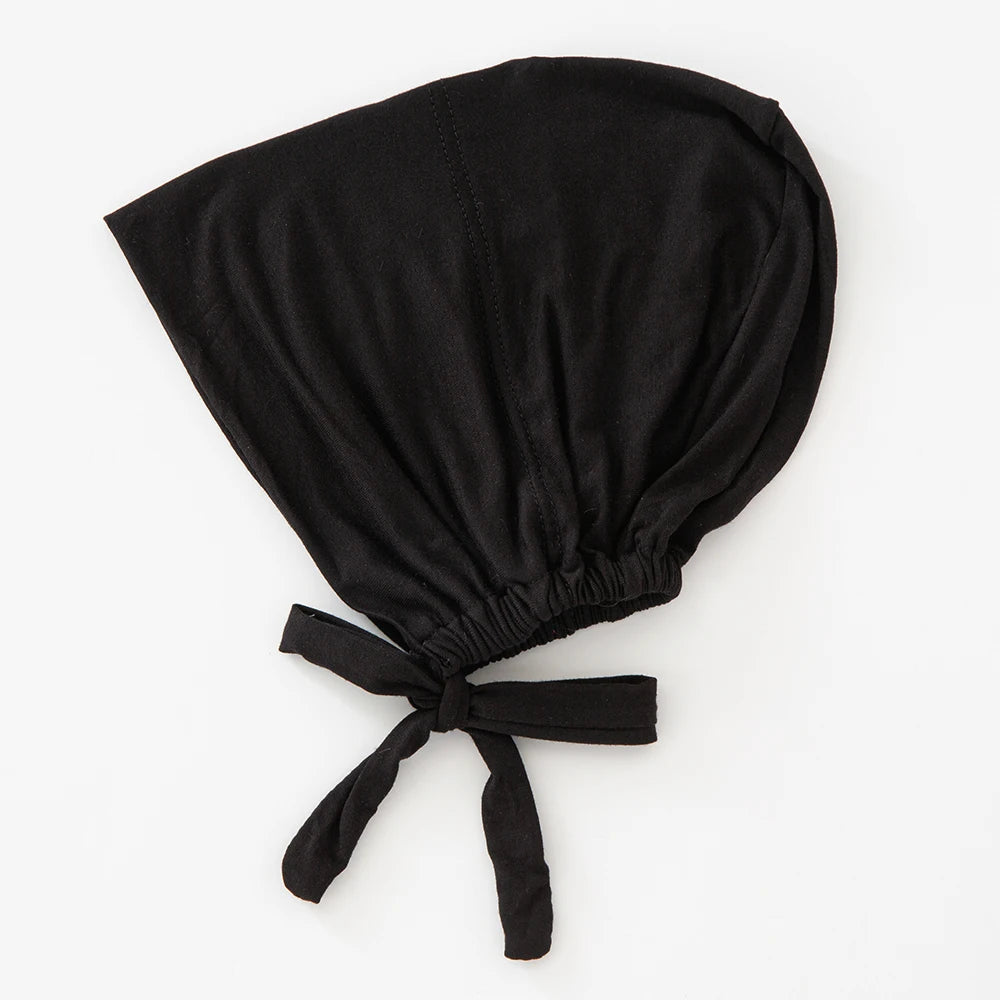82 Colors Tie-Back Undercaps Fashion Women's Inner Hijab Muslim Cap Bonnet Plain Islamic Cotton Spandex Jersey DEW Underscarf