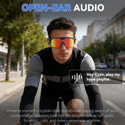AI Smart Glasses With Camera 4K HD Video & Photo Capture, Real-Time Translation, 8MP Pixel Anti-shake Outdoor Sports Goggles Men
