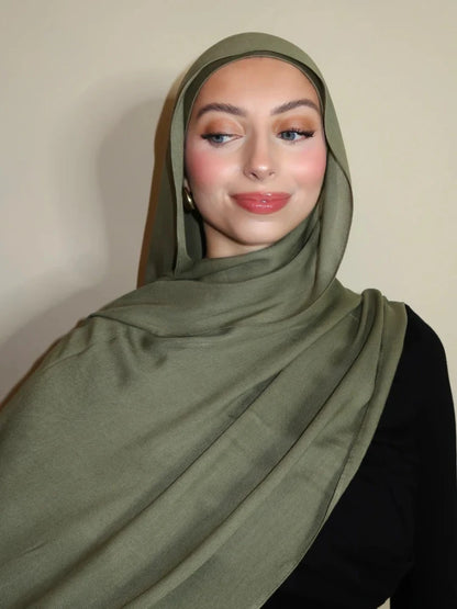 84colors Modal Hijab with Modal Undercap Set Basic Stretchy Pullover Headscarf Thin Breathable Sunscreen Head Wrap Hijabs Scarf