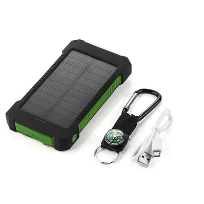 Solar Power Bank 100000mAh Waterproof Portable Solar Panel Charger Powerbank for iPhone16 Samsung Huawei Xiaomi External Battery