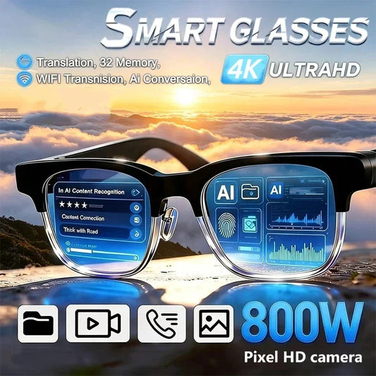 New Camera Control Smart Glasses 2025 Music Sunglasses Headphones Wireless Bluetooth Call Headset HIFI Audio glasses For Android