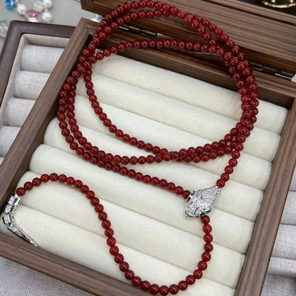 Vintage Women's Turquoise Snake Necklace Jewelry Fashion Accessory