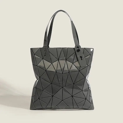 Luminous Bag Reflective Geometric Bags for Women 2024 Quilted Shoulder Bags Totes Female Handbags Bolsa Feminina Sac À Main