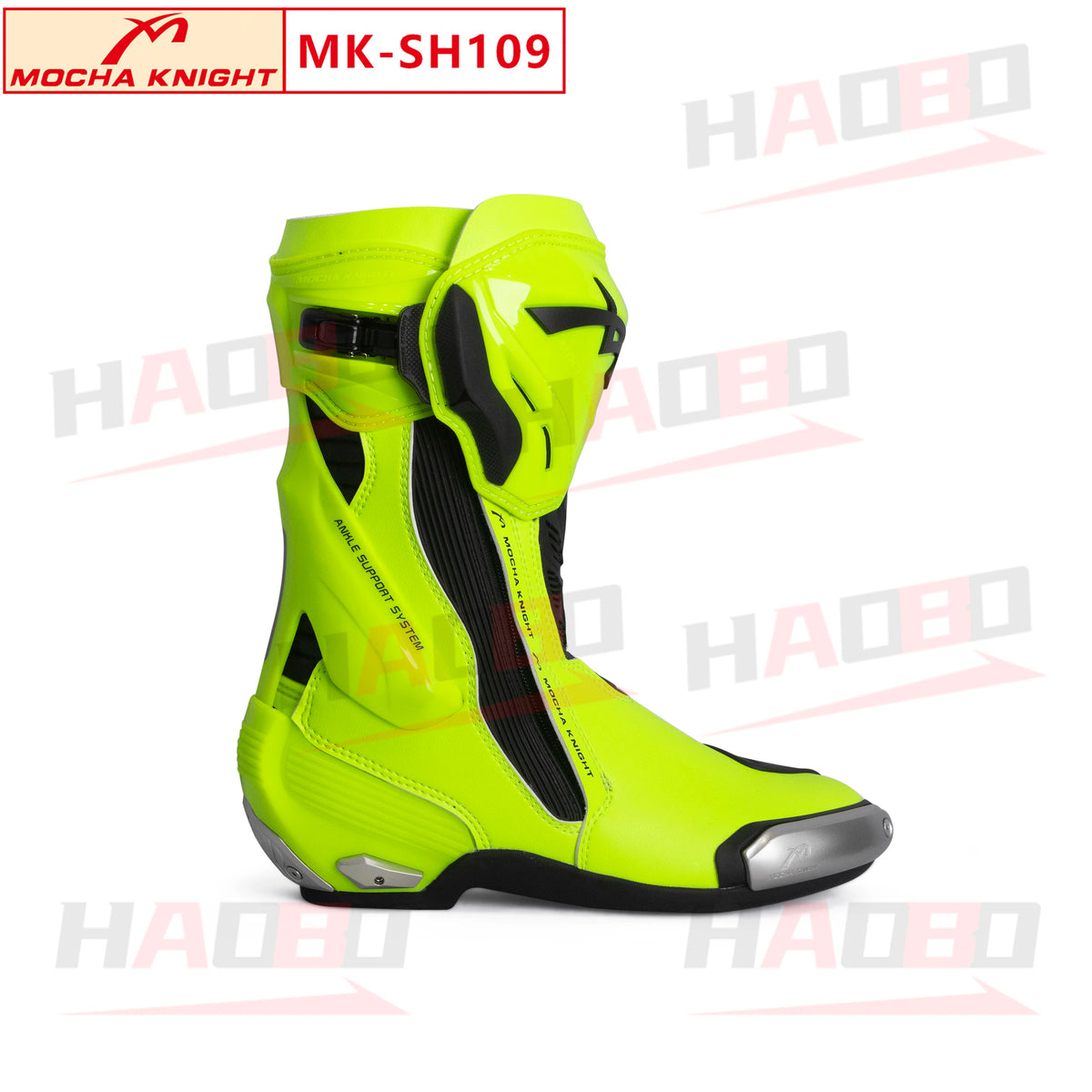 BENKIA SH109 Mocha Motorcycle Boots CE Certification Professional Track Riding Botas Men Women Anti Slip Waterproof Boots