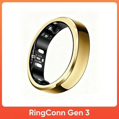 RingConn Gen 3 Smart Ring Vascular Trends Tracking No Subscription App Vibration Alert Sleep Fitness Heart Rate Monitor 14-Day