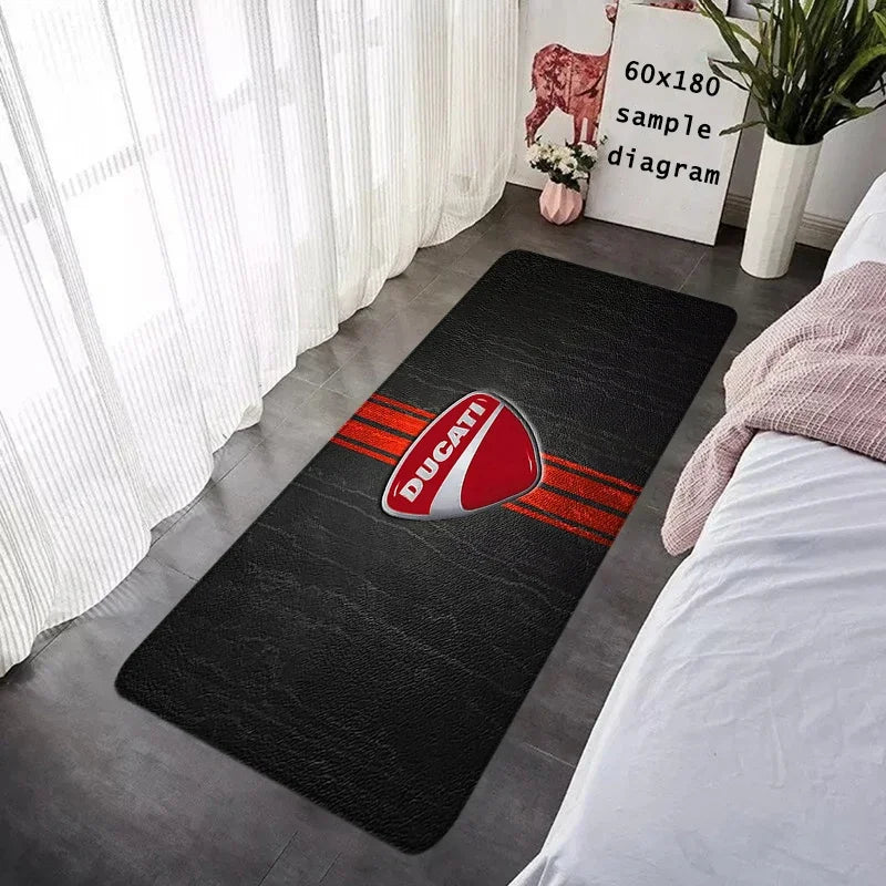 New Arrival Ducati Logo Motorcycle Floor Mat Non-Slip Garage Carpet for Bike