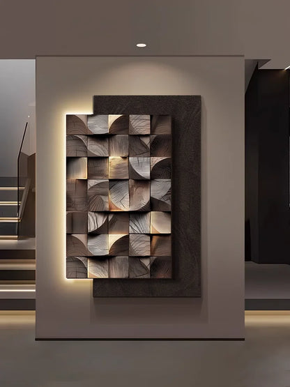 Led Geometric Wall Lamp Italy Designer Square Mounted Sconce For Living Room Resturant Background Wall Decoration Hall Way Light