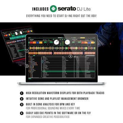 Brand new fast shipping Mixtrack Pro FX Serato DJ Controller with 2 Decks, Mixer, Effects Paddles and Audio Interface