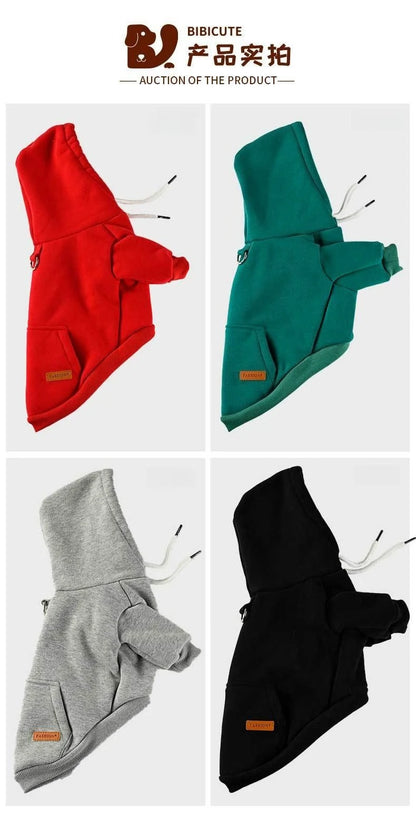 Dog hooded sweatshirt for small and medium-sized dogs, new for autumn and winter
