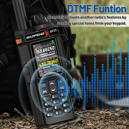BAOFENG AR-39 Walkie Talkie Wireless Copy Frequency Long Range Type-C Charger Wireless Copy Frequency Large Screen Ham Radio