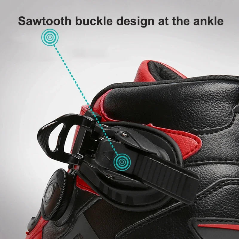 Motorcycle Boots Men Motocross Safety Protection Shoes Accessories Off-Road Racing Waterproof Anti Slip Short Boot motorcycles