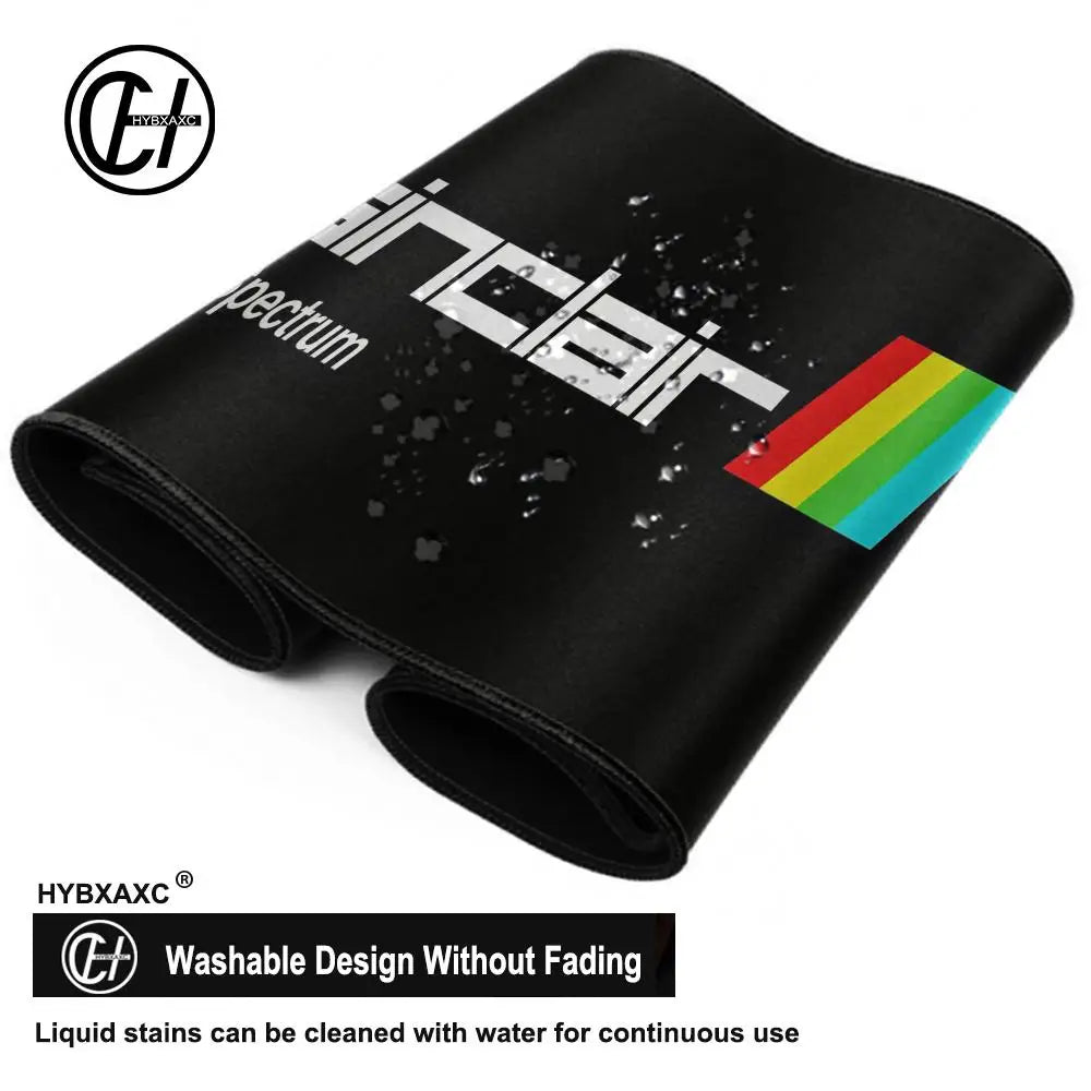 Retro S-Sinclair Z-ZX Spectrum Cool Mouse Pad For Office Gaming And Keyboard Non-Slip Large XXL Big Waterproof Table Pad HYBXAXC
