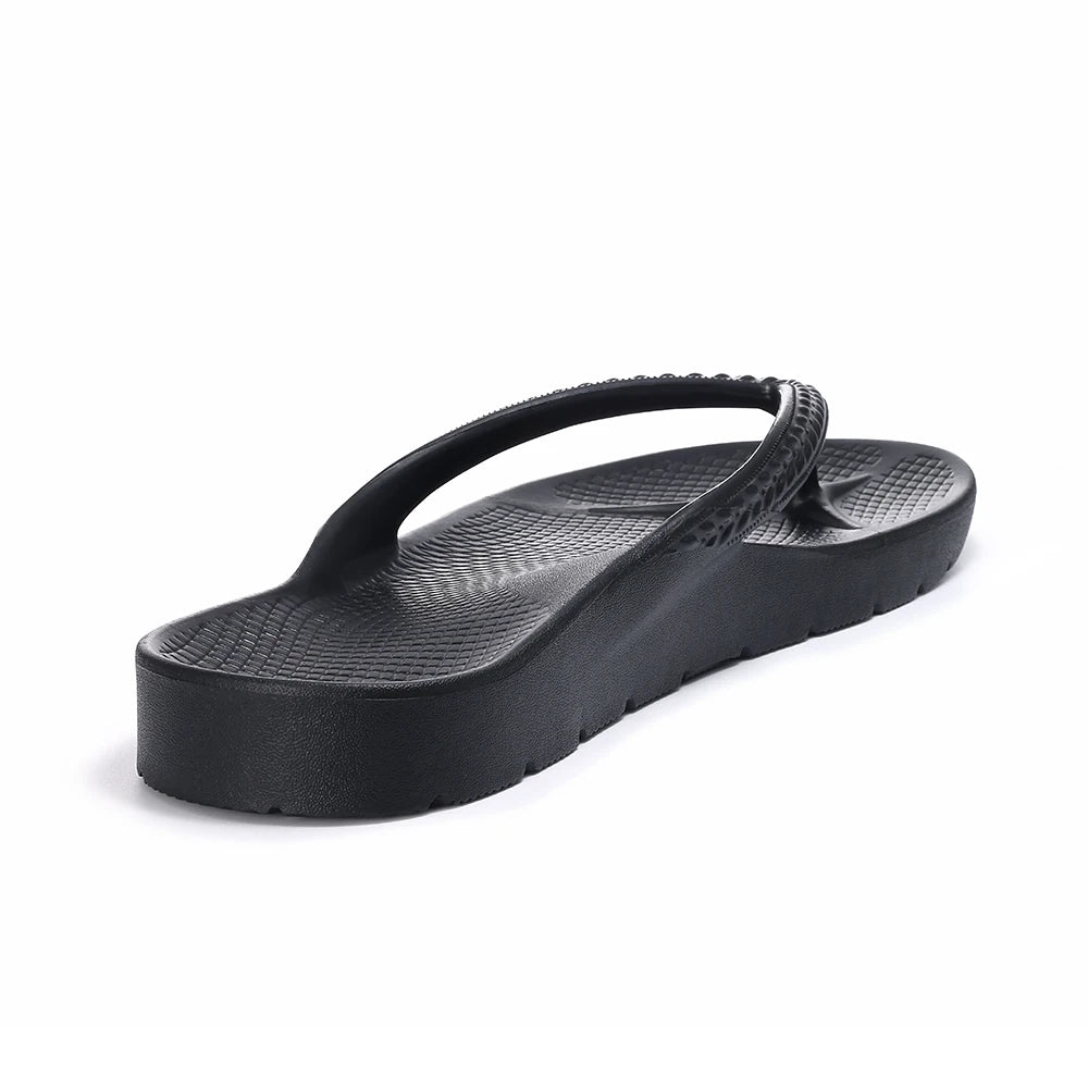 Asgard Summer Flip Flops Comfort Non-slip Flat Rubber Sandals With Stretchable Strap Unisex Cozy Casual  Beach Vacation Slippers