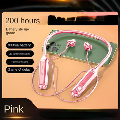 200H Music Time TWS Magnetic Wireless Headphone Neckband Bluetooth 5.2 Earphone headset Sport Waterproof Earbud MP3 player w MiC