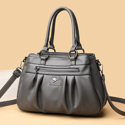 Three Layers Luxury Casual Tote Women Bag High Quality Leather Ladies Hand Bags for Women Big Shoulder Crossbody Bags Sac A Main