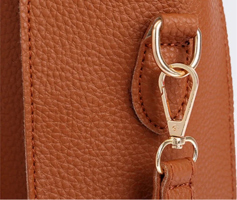 4Pcs/Set Shoulder Bag Large Capacity Crossbody Handbags Enhanced and Reinforced PU Leather Wallet Purse Crossbody Bags for Women