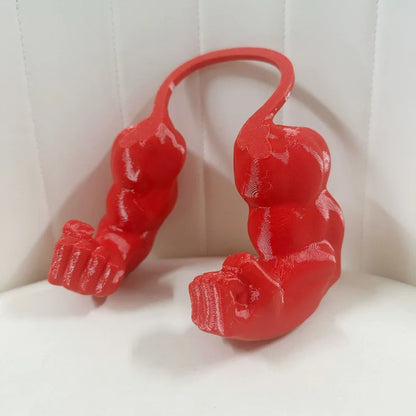 Funny Cat Muscle Arm 3D Printed Invincible Hulk Arm Pet Interactive Neck Hanging Toy Cosplay Costume Props Dog Accessories