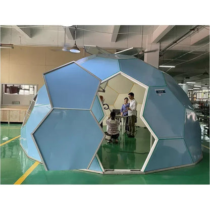 Custom windproof and snow-proof winter house, luxury geodesic glass, computer igloo, dome tent house