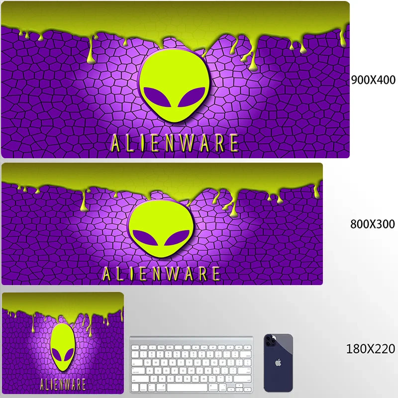 XXL Mouse Pad Computer Custom Desktop Mouse Pads Alienware LOGO Mousepad Natural Rubber Lauge Mouse Mat Anti-slip Soft Carpe
