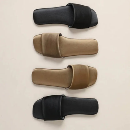 Summer New Women Shoes Premium Feel Flat Bottom Slippers for Woman Elegant Outdoors Slippers Luxury Designer Shoes Zapatos Mujer