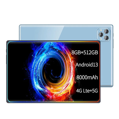 Tablet 4G 5G Pad Pro 8GB RAM 512GB ROM 10.1 Inches FHD Display Android 13.0 Dual SIM Card Slot 8000mAh Battery Original Tablets