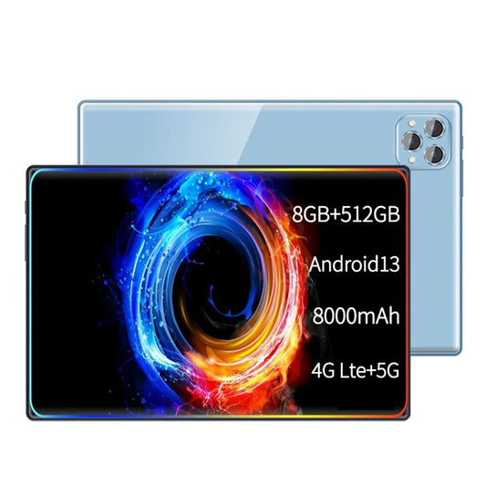 Tablet 4G 5G Pad Pro 8GB RAM 512GB ROM 10.1 Inches FHD Display Android 13.0 Dual SIM Card Slot 8000mAh Battery Original Tablets