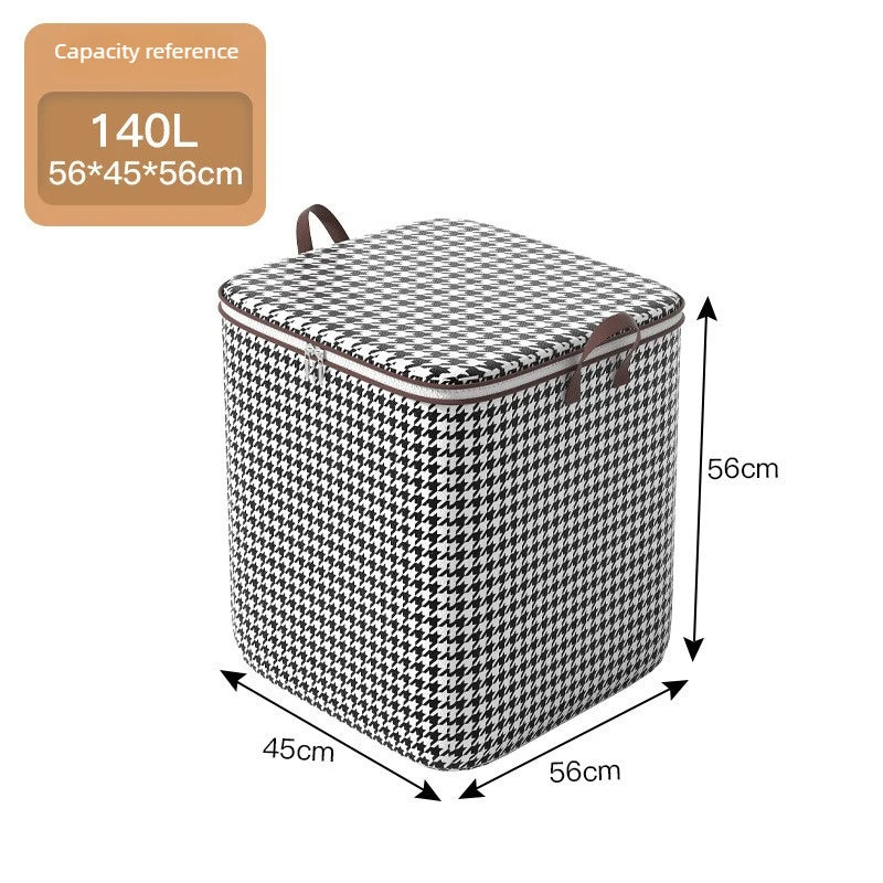 Quilt Storage Box Dustproof Organizers Non-Woven Wardrobe Space Saving Bag House-Moving Bedding Box Storage Organization