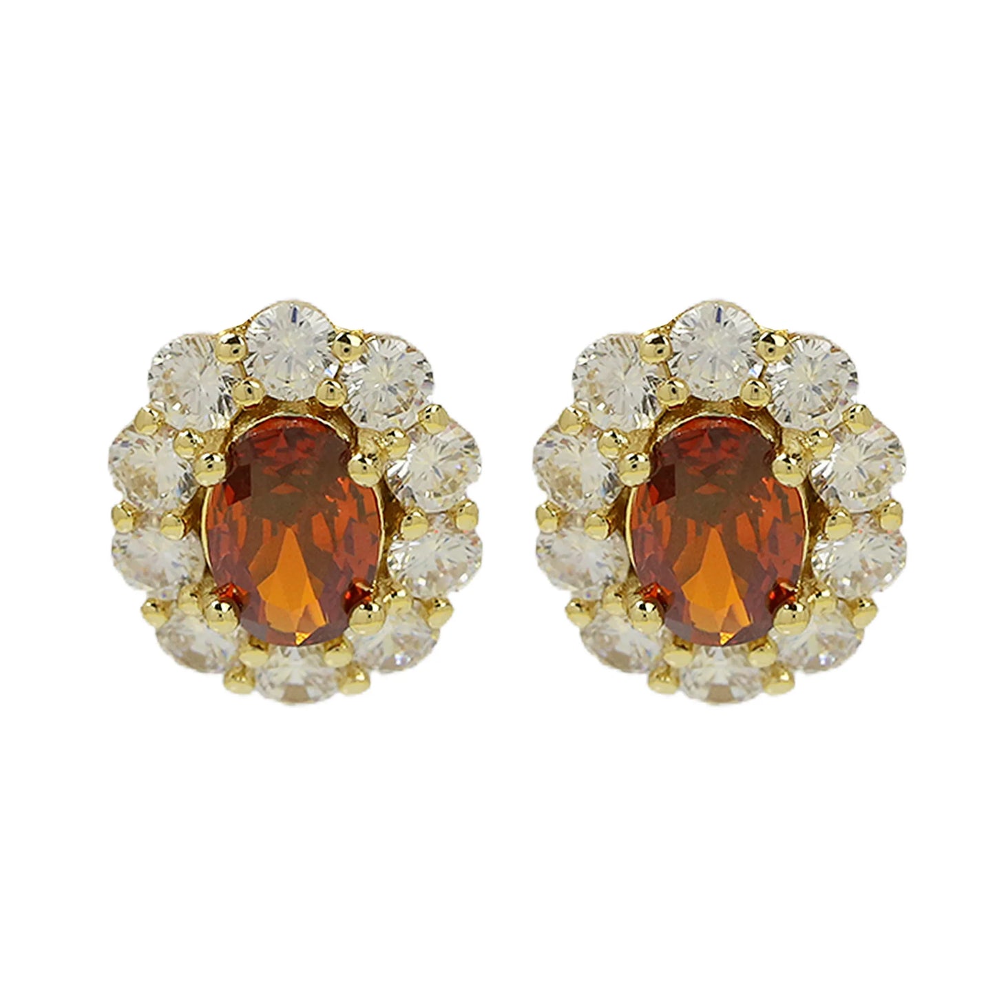 Colorful 12 Month Birthstone Rhinestone Stud Earrings For Women Crystal Ladies Fashion Weddings Banquet Jewelry Accessories