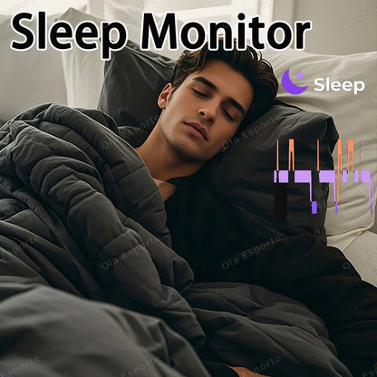 2026 New Smart Ring Heart Rate Blood Pressure Sleep Monitoring Motion Tracking IP68 Waterproof Men Women Smart Ring Holiday Gift