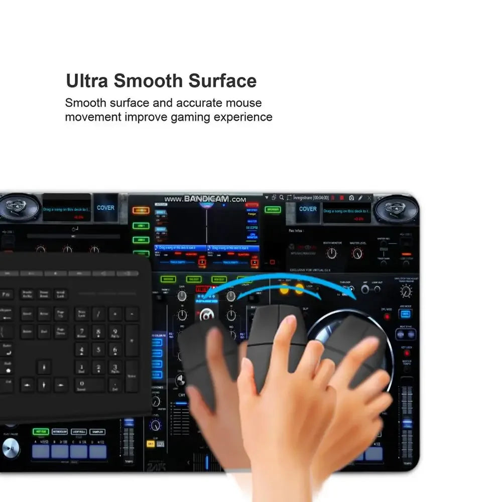 Radio Dj Large Professional Game Mouse Pad Keyboard Gamer Office Accessories Desk Mat Anime XXL Anti-Slip Desktop Mat Floor Mats