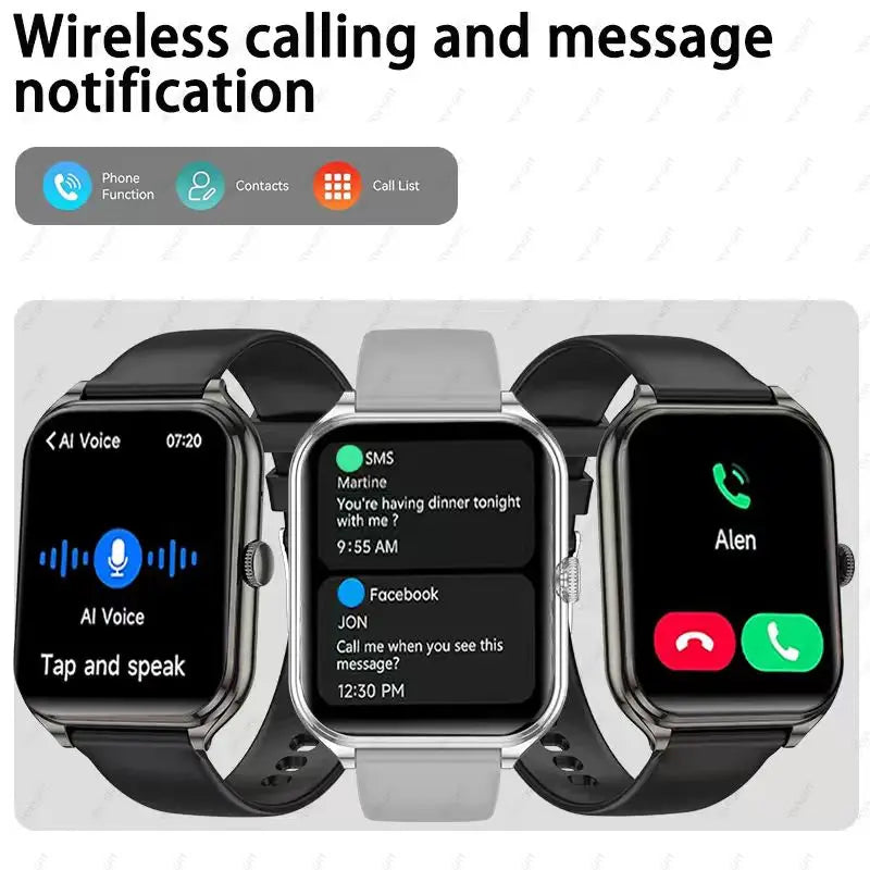 2026 new ultra-thin outdoor sports smartwatch, wirelesscommunication,suitable for men's and women'ssports,stepcounting,best gift