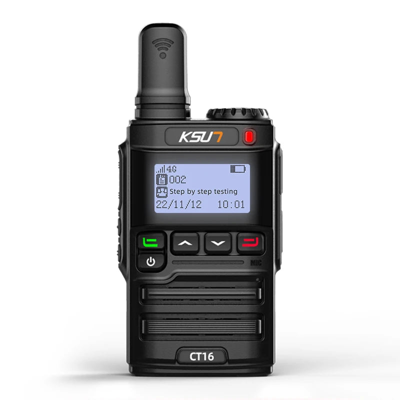 KSUN CT16 Globalptt Walki Talky 4g LTE POC Internet Radio 100 km Long Range 5000 Miles Walkie Talkies with SIM Card
