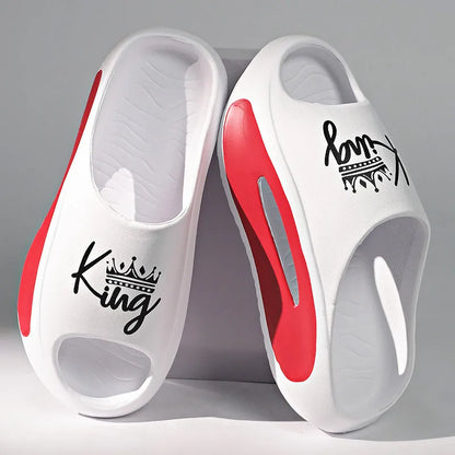 Men's Slippers EVA Non-slip Slides Fashion Slippers Casual Comfortable Summer Slippers Home Indoor slippers big size