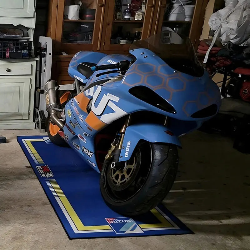 Suzuki Motorcycle Display Carpet Work Floor Mat Garage Racing Moto Electric Vehicle Mats Entrance Doormat Bedroom Decoration Rug