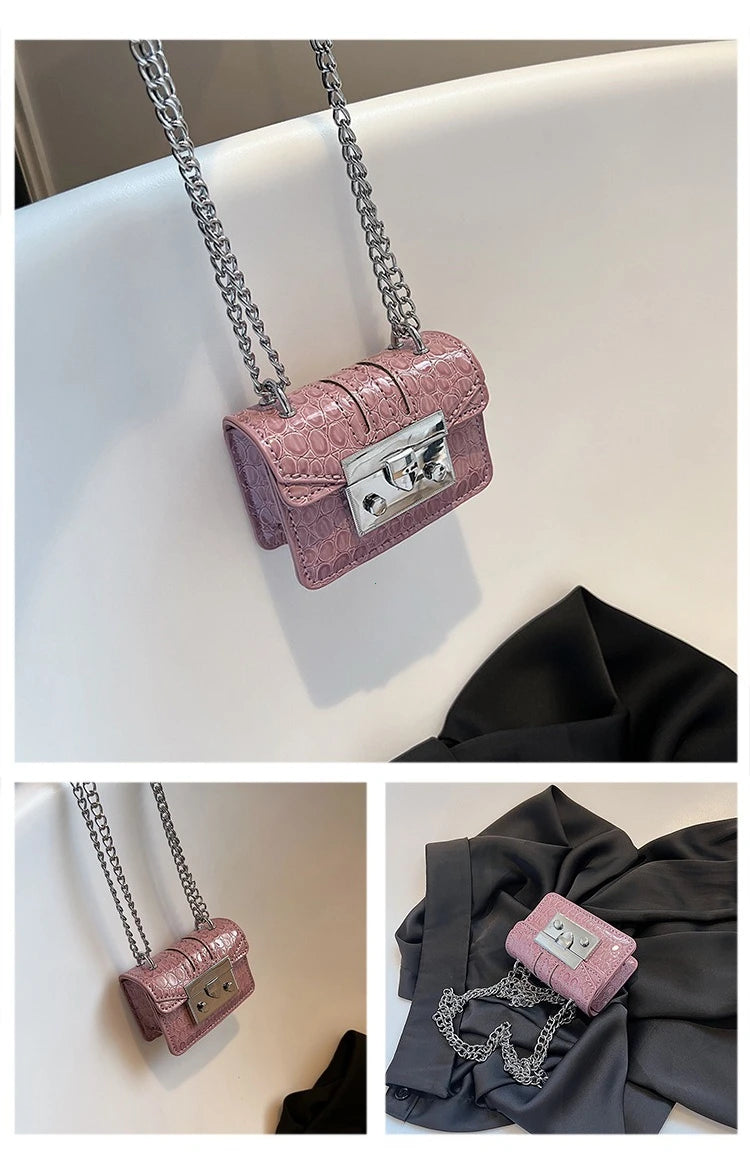 Chain Female Bag Mini Summer Crossbody Bags for Women Fashion Luxury Designer Handbag Women's 2025 Trend Woman Shoulder Purse