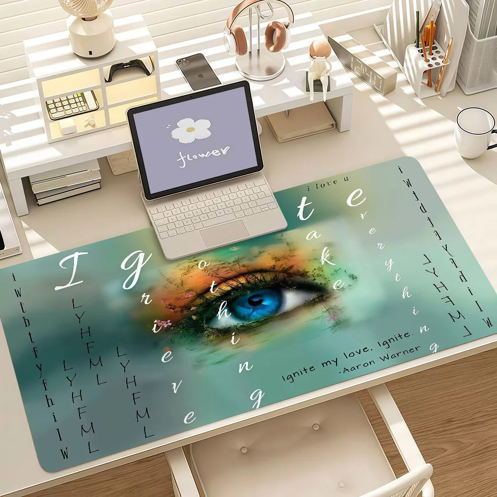 Aaron Warner Mouse Pad Anti Slip Rubber Edge Locked Thickened Laptop Gaming Desk Mat